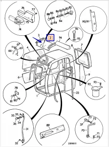 Стекло лобовое верхнее (крыша) OEM) JHN0139