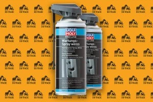 LiquiMoly Pro-Line Wartungs-Spray weiss Грязеотталкивающая белая смазка, 0,4л 7387